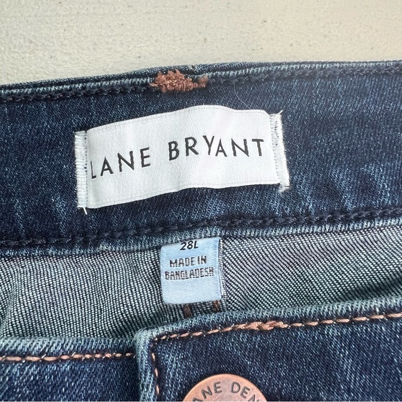 Lane Bryant 28L Plus Dark Wash Skinny Jeans - Picture 3 of 8